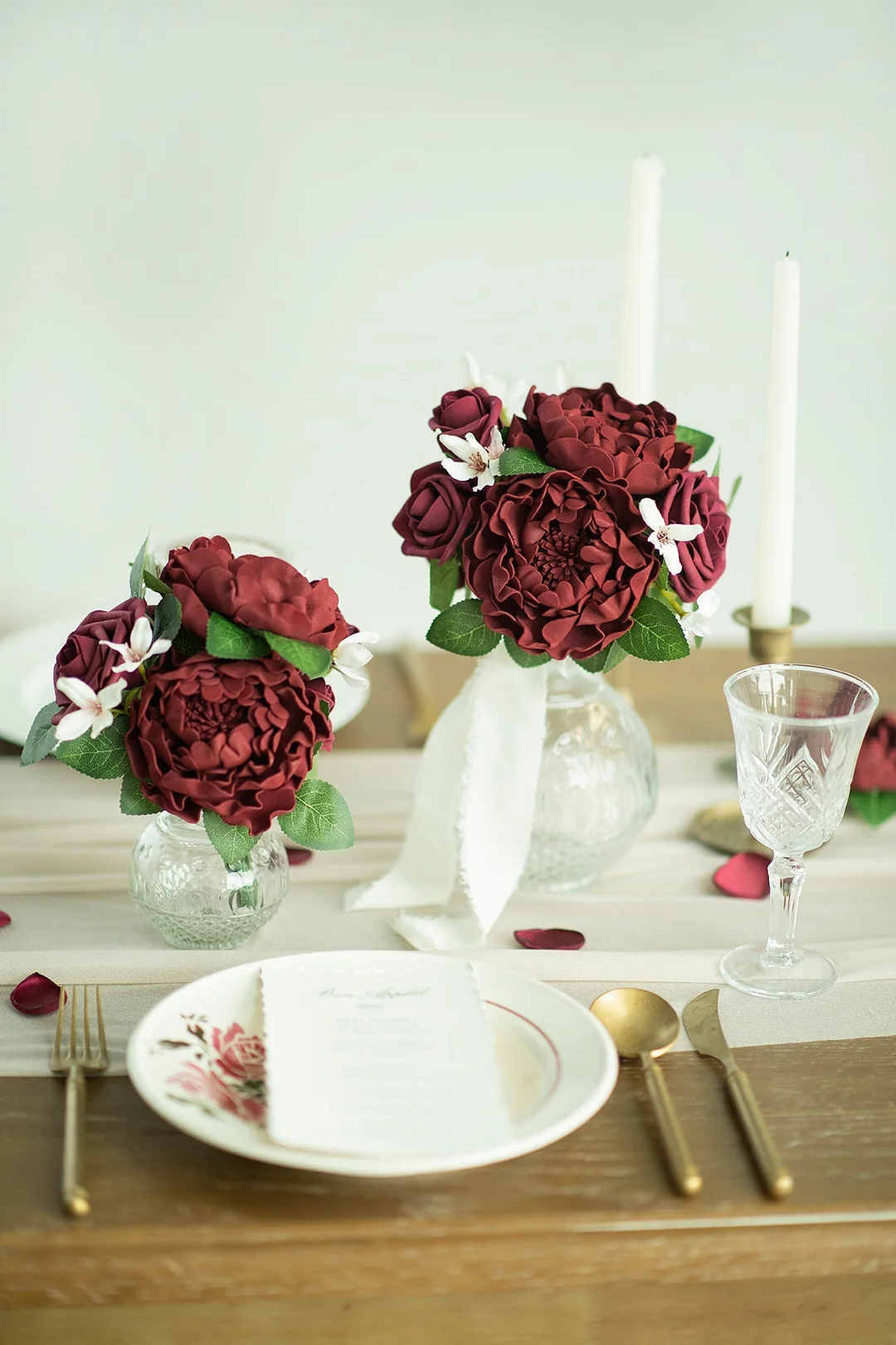 4" Foam Blooming Peony with Stem - 8 Colors