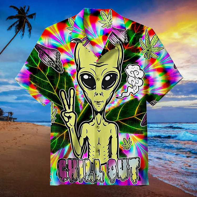 Psychedelic Marijuana | Unisex Hawaiian Shirt