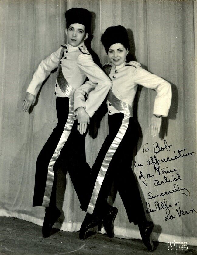 Vintage LUCILLA & LAVERN (??) Signed Photo Poster painting