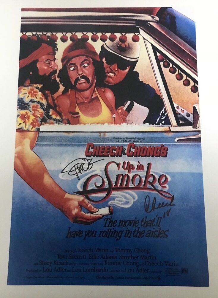 * CHEECH & CHONG * signed 12x18 movie Photo Poster painting poster * UP IN SMOKE * PROOF 1