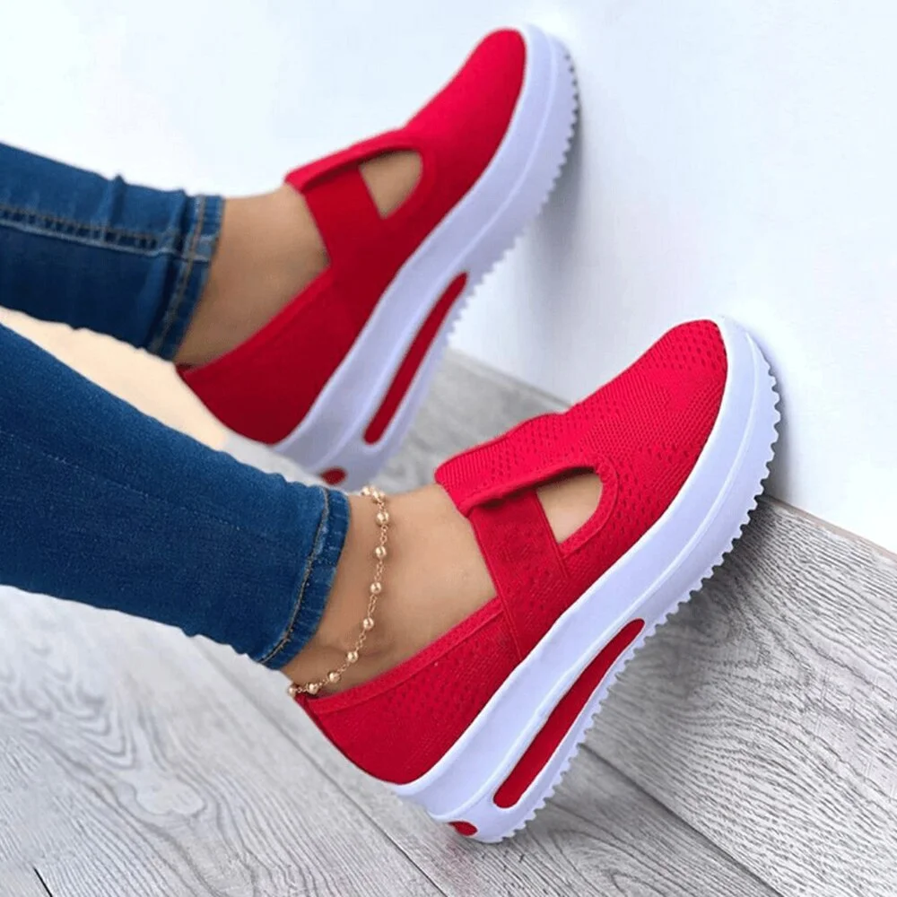 Qengg 2022 Women's Vulcanized Shoes Spring and Summer New Single Shoes Women's Sports Style Thick Bottom Single Shoes Women