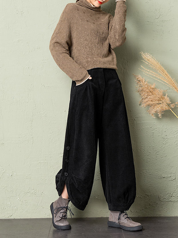 Loose Casual Corduroy Pants