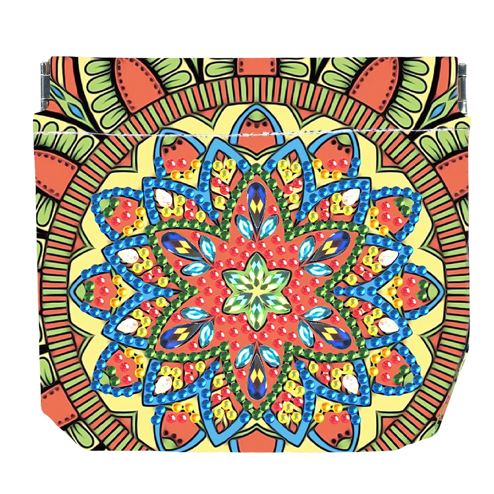 DIY Mandala PU Partial Special Shaped Diamond Painting Wallet Gifts for Women