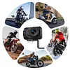 2K HD WiFi Motorcycle Camera IP67 Waterproof Motorcycle Dash Cam 140 Degree Wide Angle Driving Dash Cam DVR Camcorder for Cycling