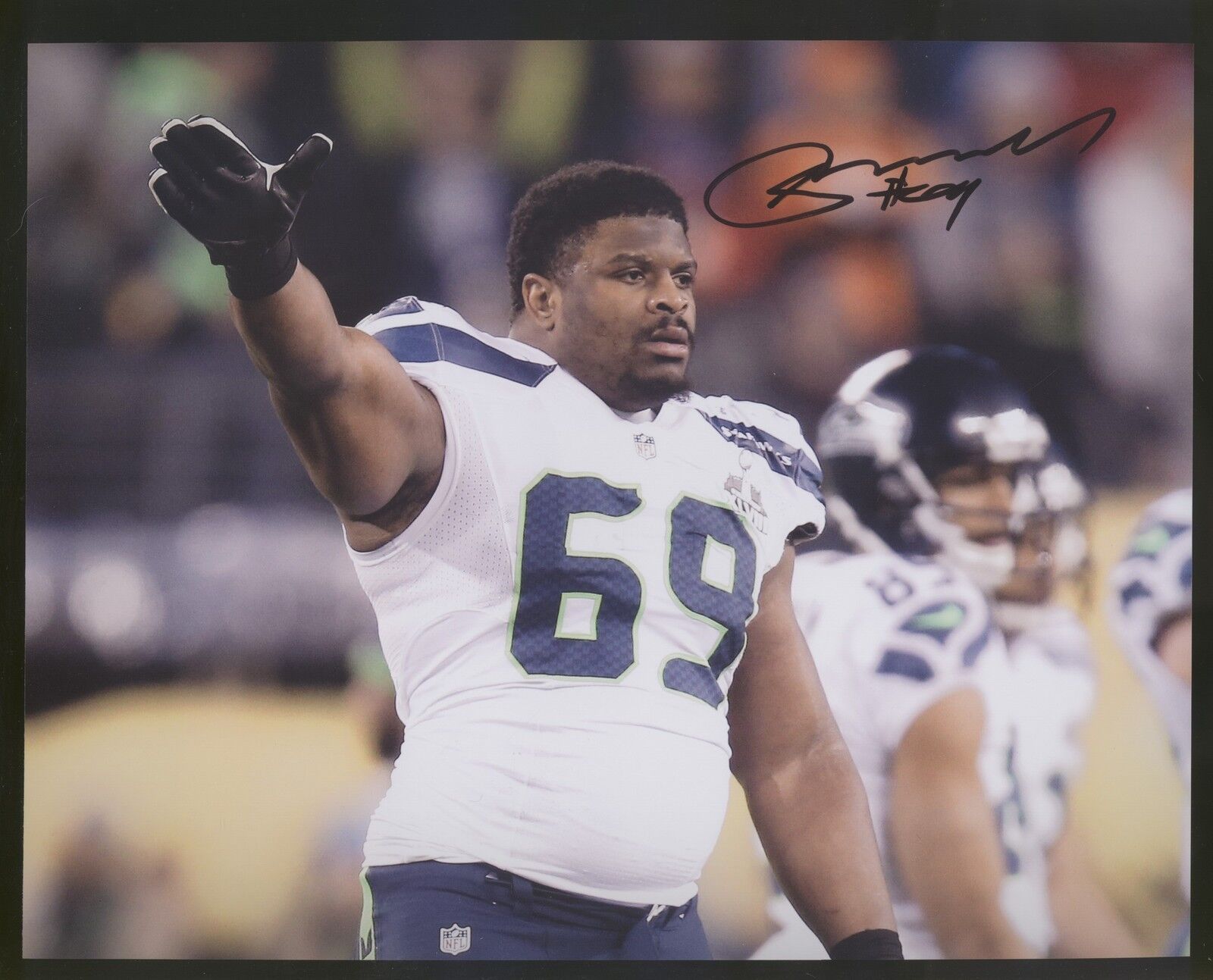 Clinton McDonald 8x10 Photo Poster painting Autographed Signed AUTO Seahawks SB Champ SPH 0413