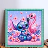 Stitch And The Flamingos-11CT Stamped Cross Stitch 40*40cm/15.75*15.75in