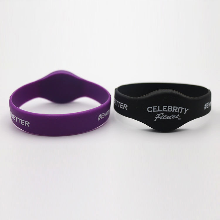 high quality Hospital ID Wristband F08 RFID Dual-Band Chip NFC Silicone Plastic Bracelet Wristband with cheap price