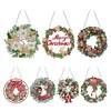 DIY Christmas Wreath Art Acylic Crystal Rhinestone Hanging Craft Kits