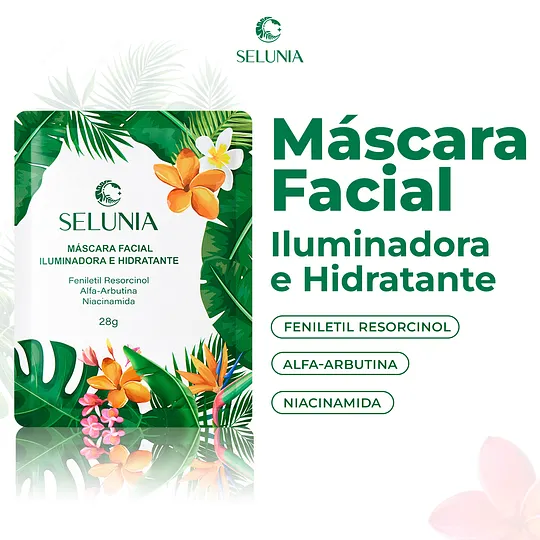 Máscara Facial SELUNIA Iluminadora e Hidratante
