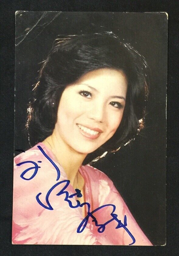 old 劉冠霖 Taiwan singer JUNE LIU lyrics official colour picture card signed!!