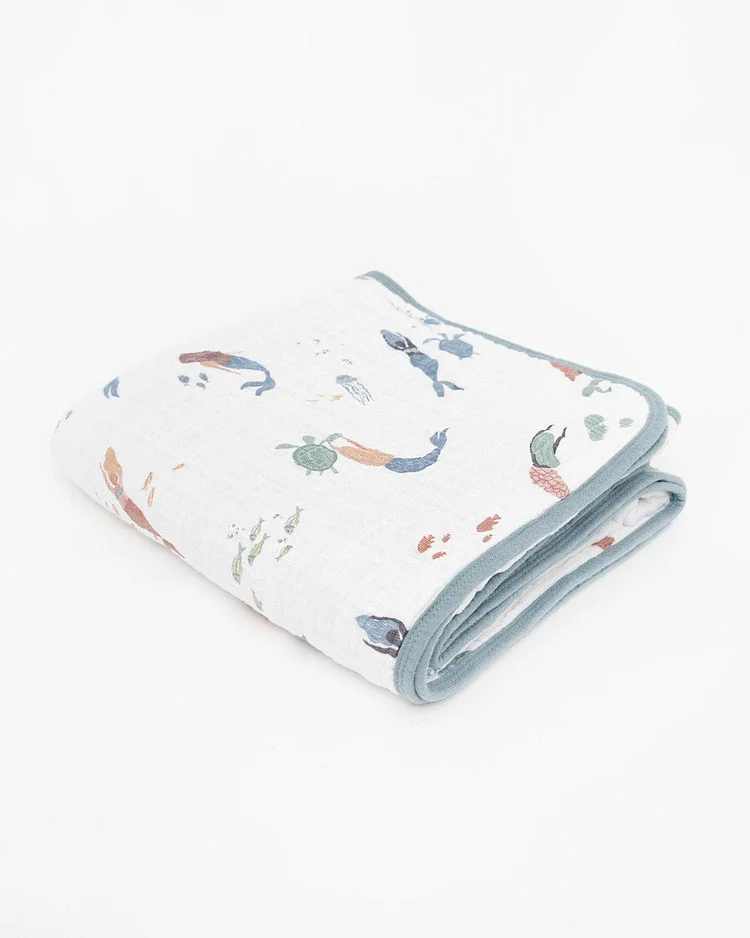 Original Cotton Muslin Quilt - Mermaids