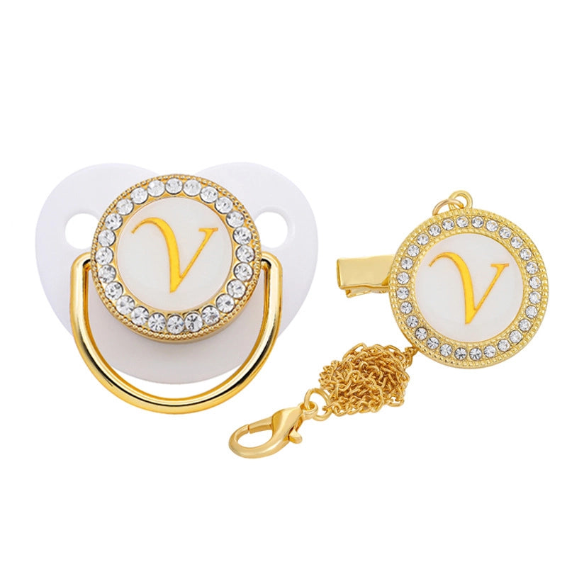 Elegant Letter Silica Gel Baby Accessories