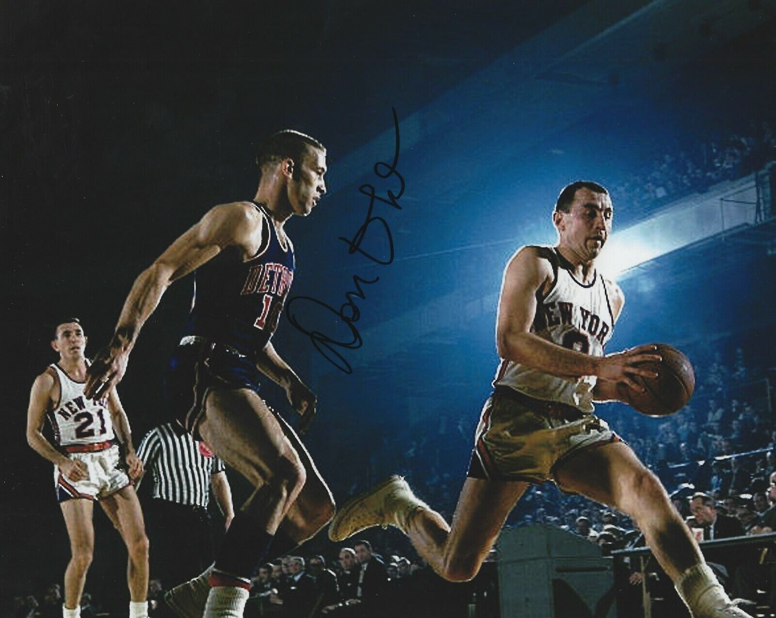 Signed 8x10 DON OHL Detroit Pistons Autographed Photo Poster painting COA