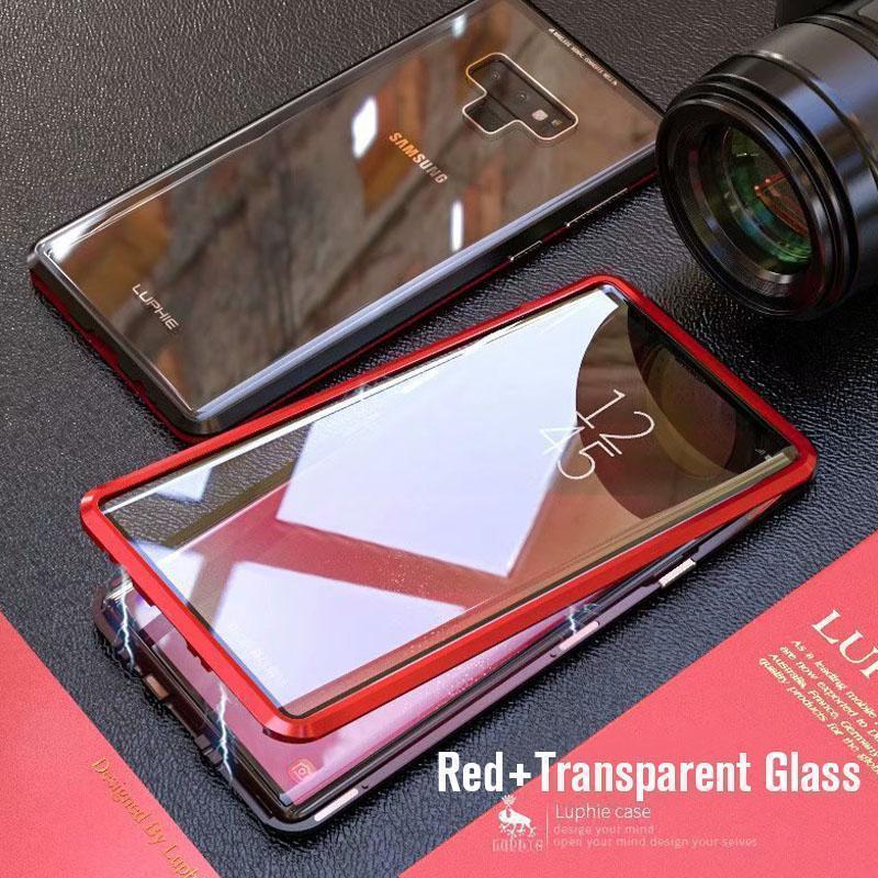 Upgraded Two Side Tempered Glass Magnetic Adsorption Phone Case for Samsung Note 9