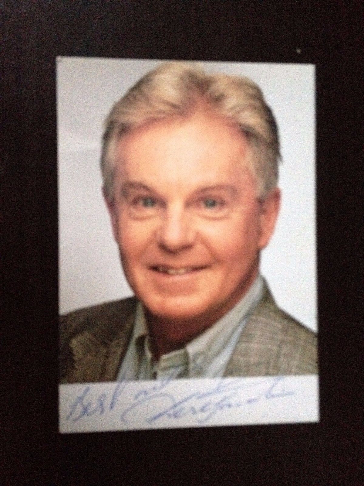 DEREK JACOBI - LAST TANGO IN HALIFAX ACTOR - STUNNING SIGNED Photo Poster paintingGRAPH