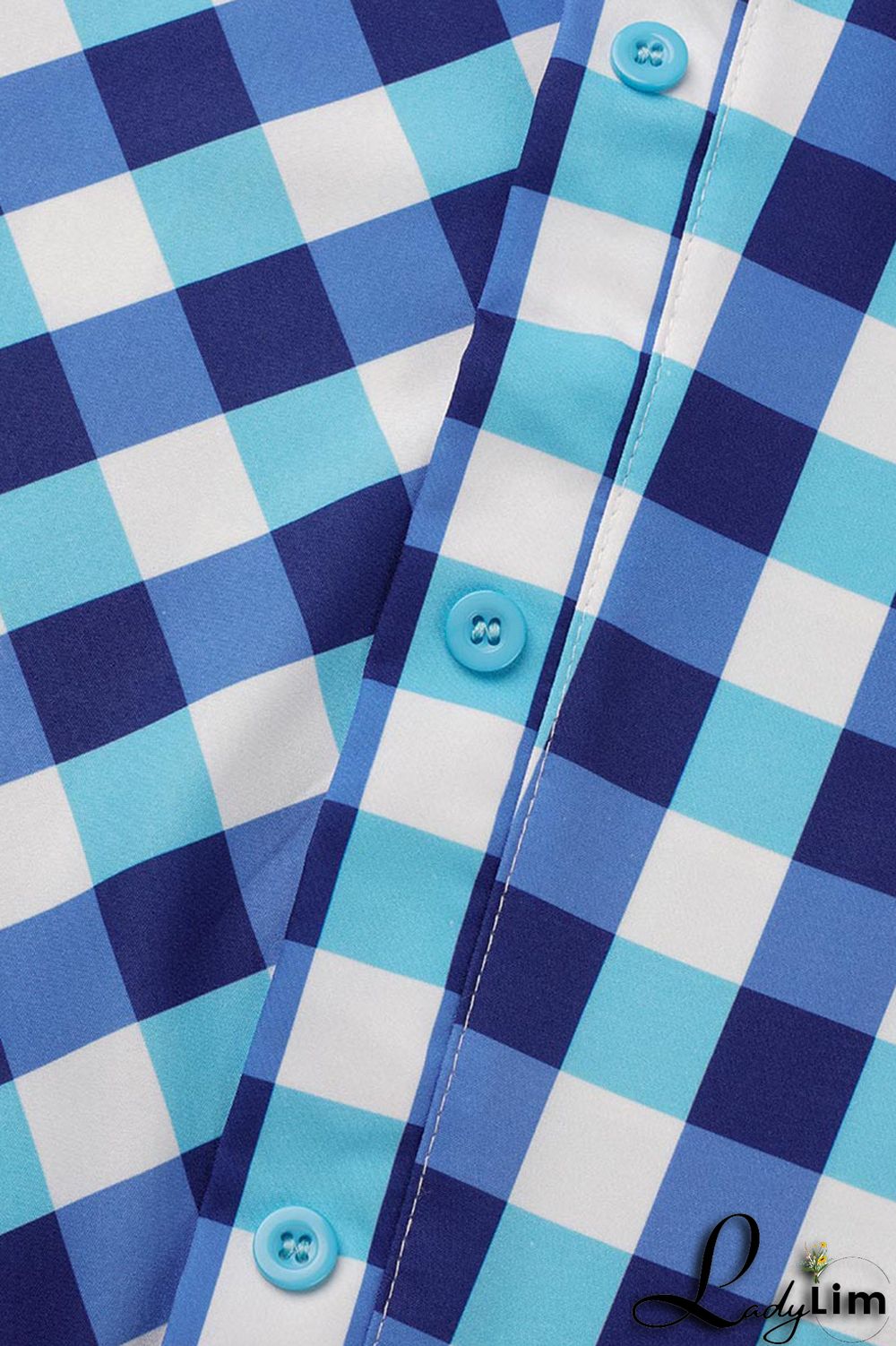 Black Casual Plaid Print Patchwork Asymmetrical Oblique Collar Tops