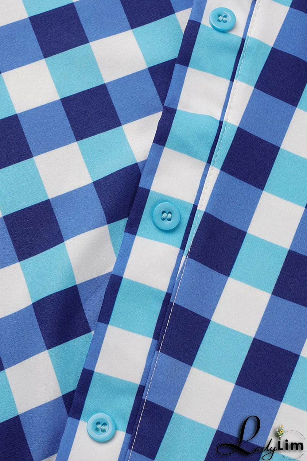 Black Casual Plaid Print Patchwork Asymmetrical Oblique Collar Tops