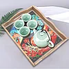 DIY Diamond Painting Wooden Tray Food Tray with Handle Living Room Decoration Donut Wooden Tray Kit