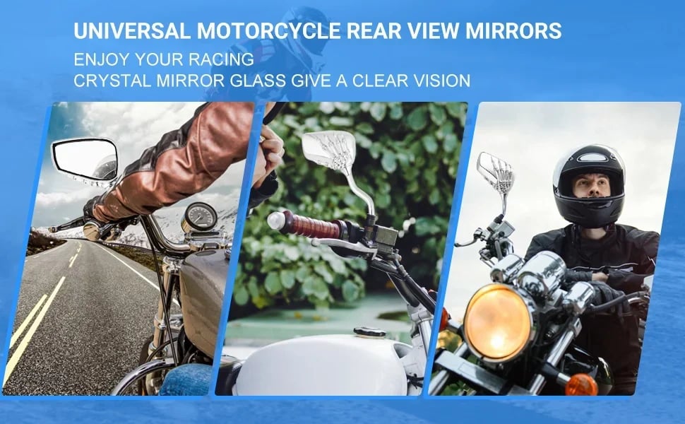 Chrome Plated ABS Shell Side Mirrors