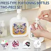 2 pi&egrave;ces de bouteille papillon Diamond Art Pump, distributeur vide rechargeable avec pompe, distributeur liquide de vaisselle pour savon &agrave; mains, lotion pour mains, shampooing et apr&egrave;s-shampoing, id&eacute;al pour l&rsquo;&eacute;vier de la salle de bain, cuisine