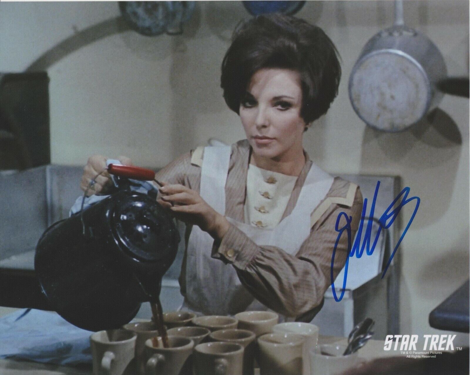 Joan Collins Star Trek Original Autographed 8X10 Photo Poster painting #3 signed @HollywoodShow