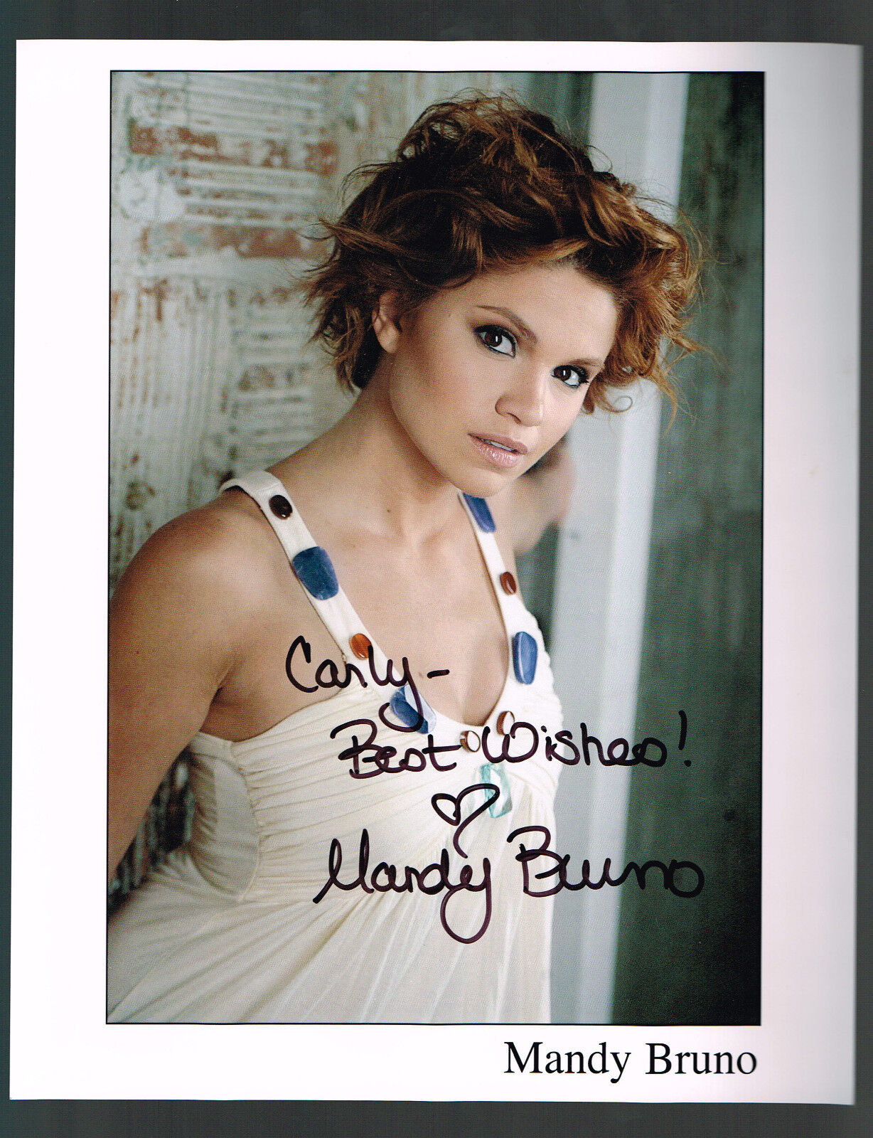 Mandy Bruno Hand Signed Autographed 8x10 Picture Photo Poster painting Guiding Light Nice!