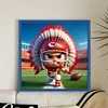 Kansas City Chiefs Football-11CT Stamped Cross Stitch 45*45cm