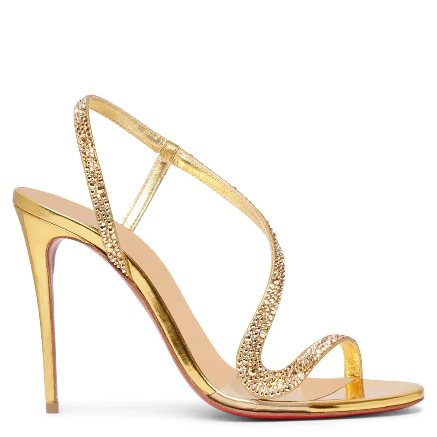 100mm/120mm Spotlight Wavy Straps Sandals Red Bottom  Sandals 