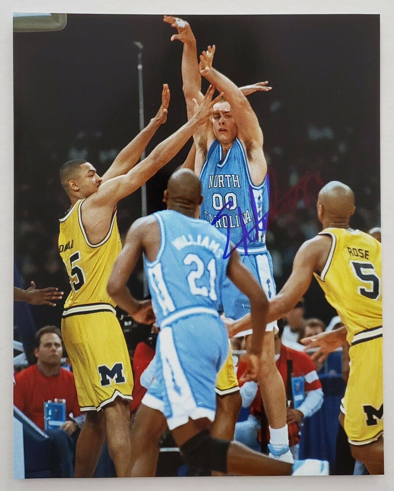 Eric Montross Signed 8x10 Photo Poster painting North Carolina Tar Heels UNC NCAA NBA RAD