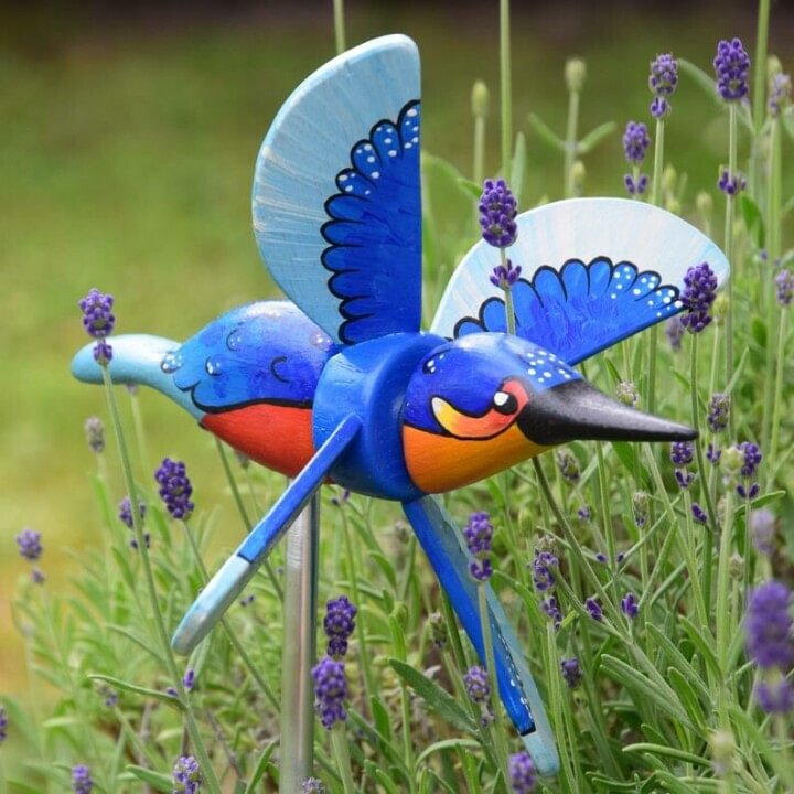（Garden Upgrade）Garden Decoration Whirligig Windmill - Kingfisher
