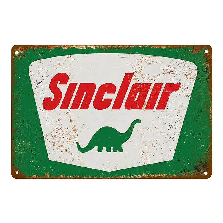 Sinclair - Vintage Tin Signs/Wooden Signs - 7.9x11.8in & 11.8x15.7in