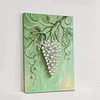 (30x40cm)DIY Pearl Painting Framed Grape Handmade Pearl Material Art Kit Living Room Decor