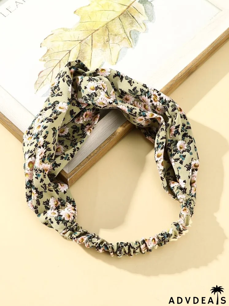 3pcs Flower Print Hair Accessory Set