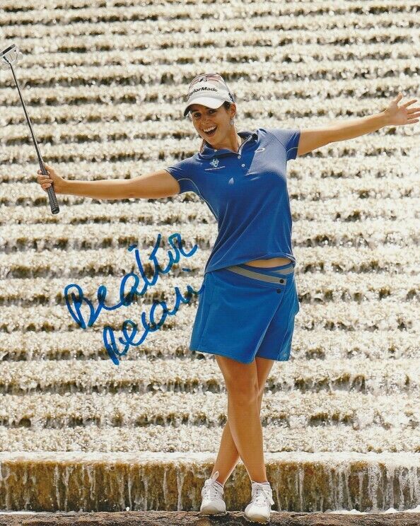 BEATRIZ RECARI SIGNED LPGA GOLF 8x10 Photo Poster painting #1 Autograph PROOF