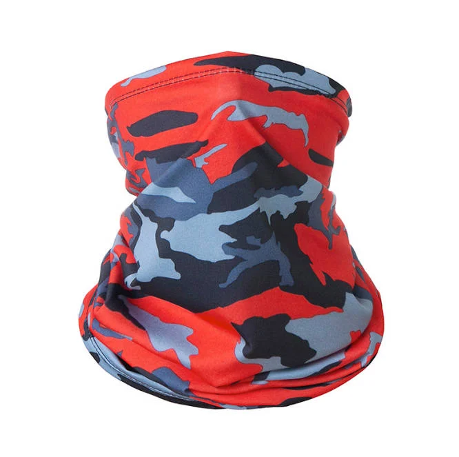 Red Camouflage Faceguard Anti Pollution Scarf Face Cover