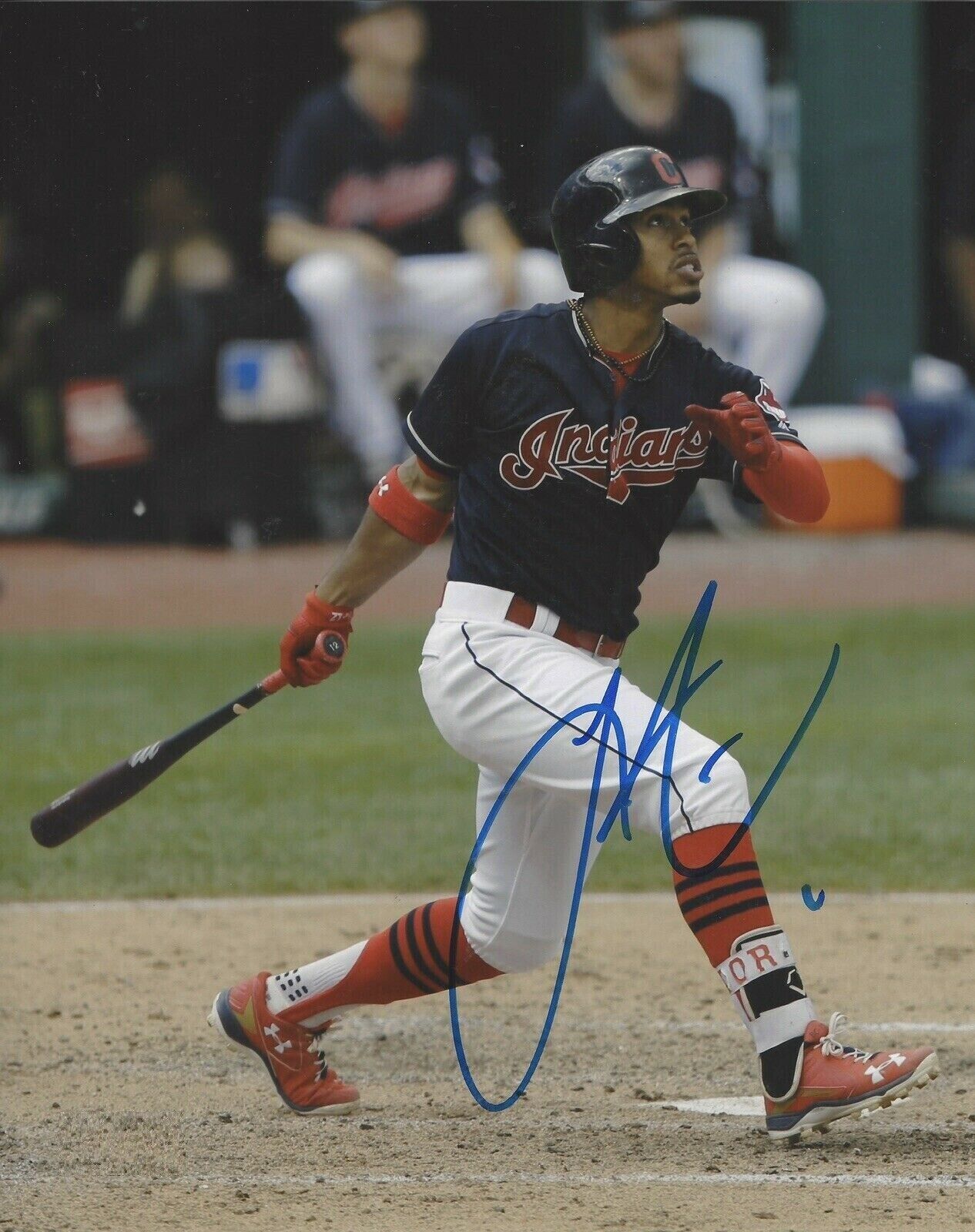 Francisco Lindor Autographed Signed 8x10 Photo Poster painting ( Indians ) REPRINT