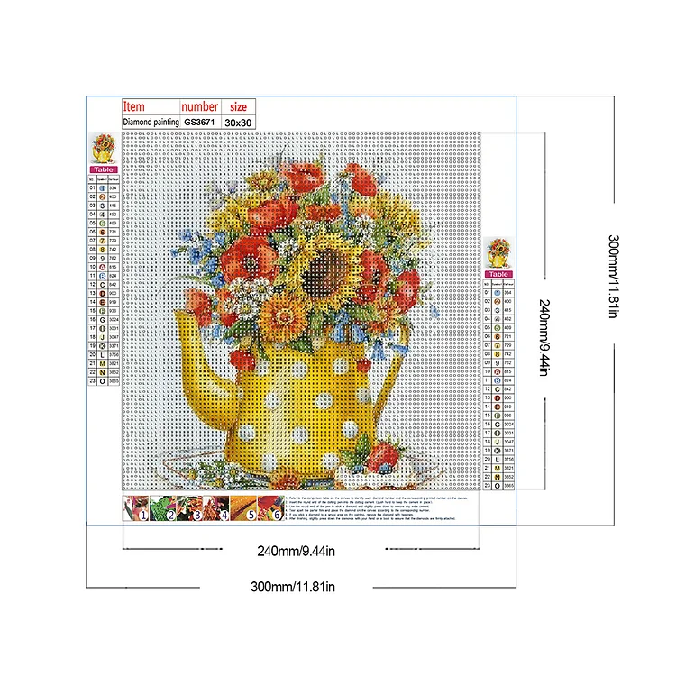 Diamond Painting - Full Round - Sunflower G