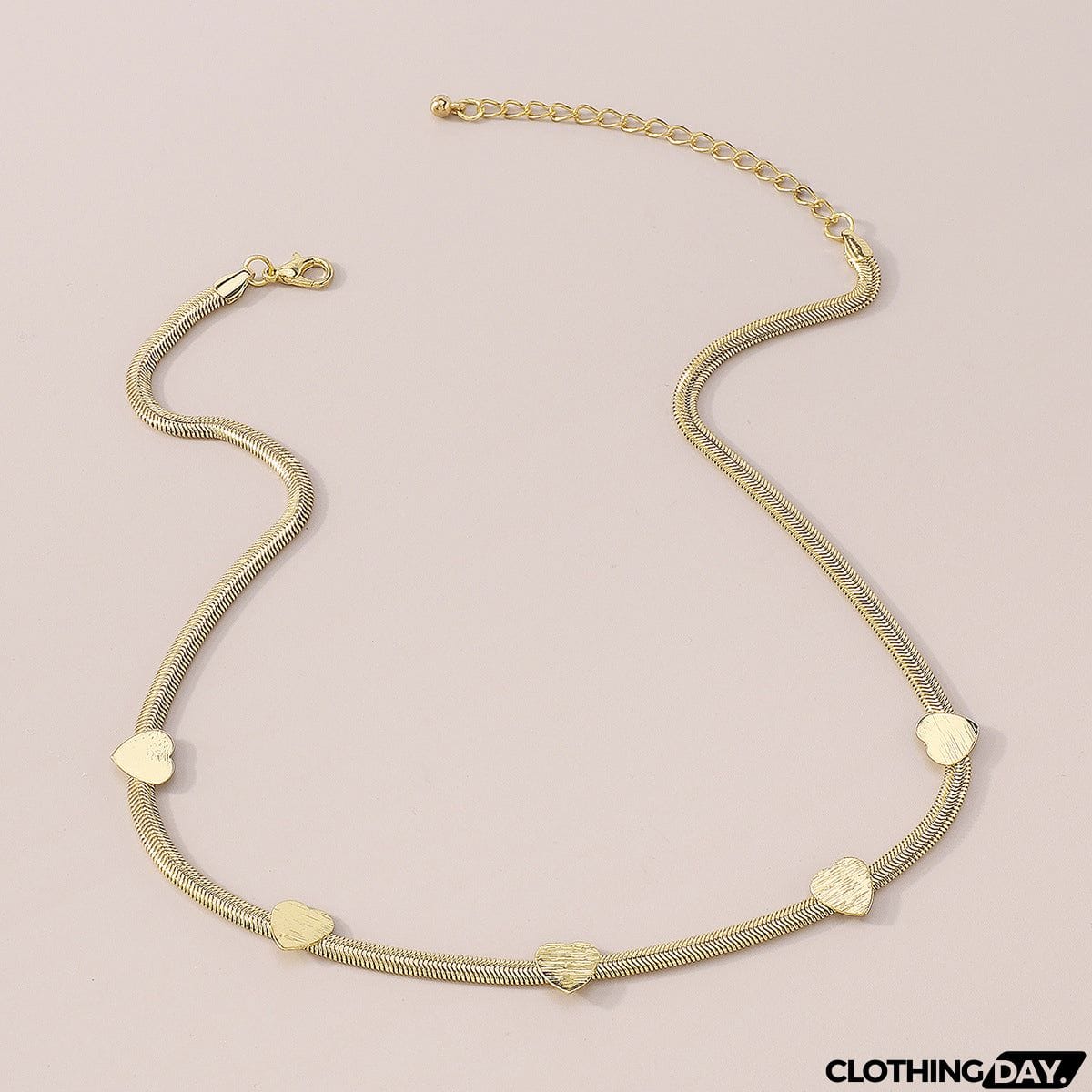 Love Simple Metal Necklace