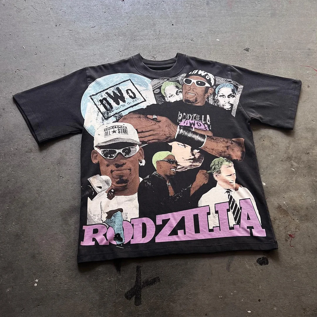 Rodzilla Print Short Sleeve T-Shirt