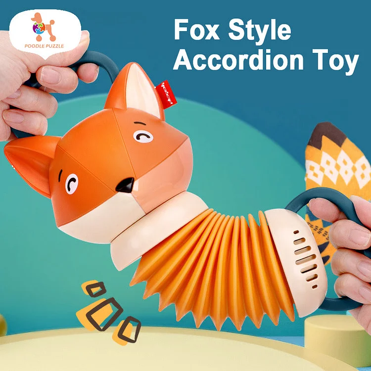 Fox Style Accordion Toy