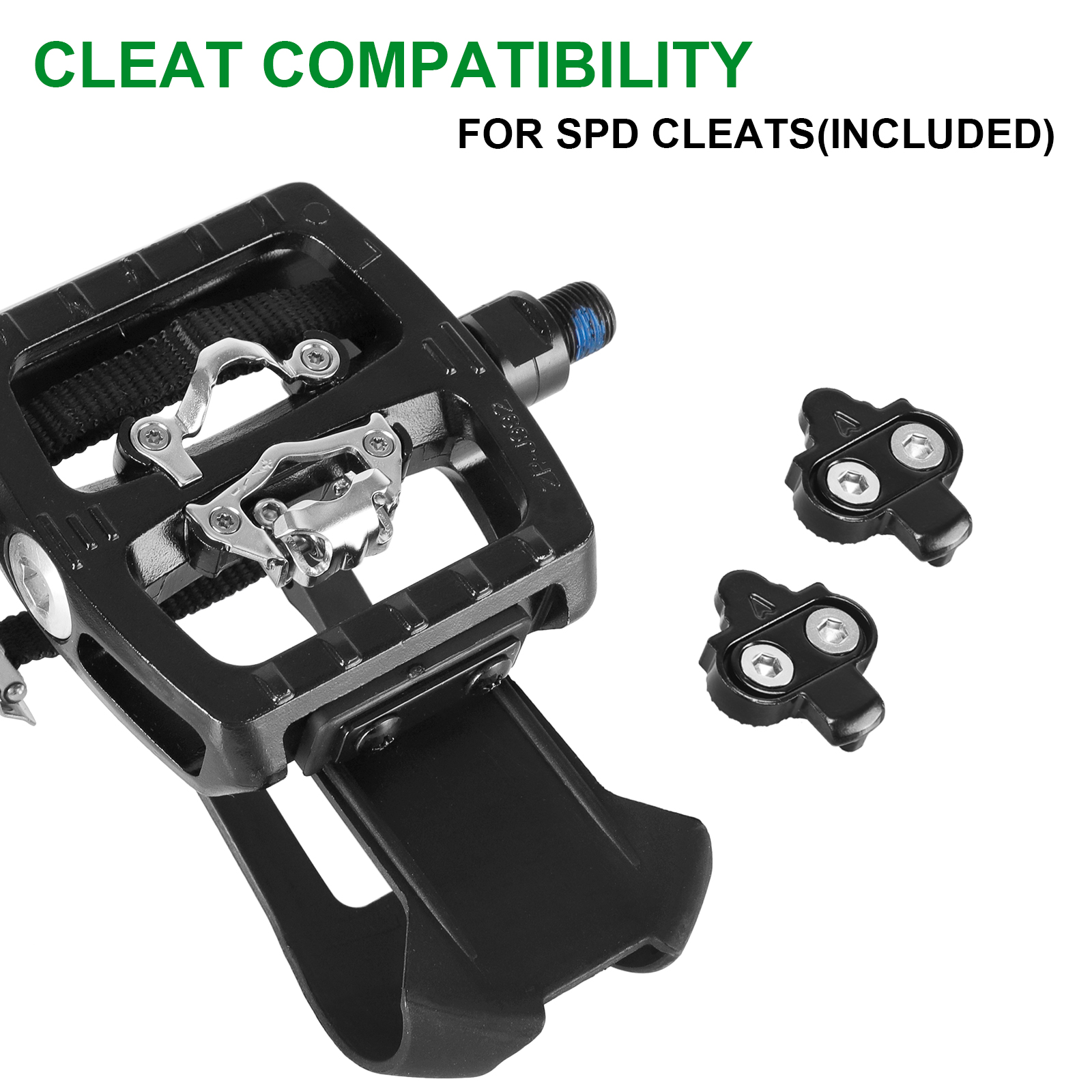 Cleat pedals cheap for spin bike