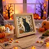Black Cat Glass Mosaic DIY Craft Kit &ndash; Framed Halloween Wall Art