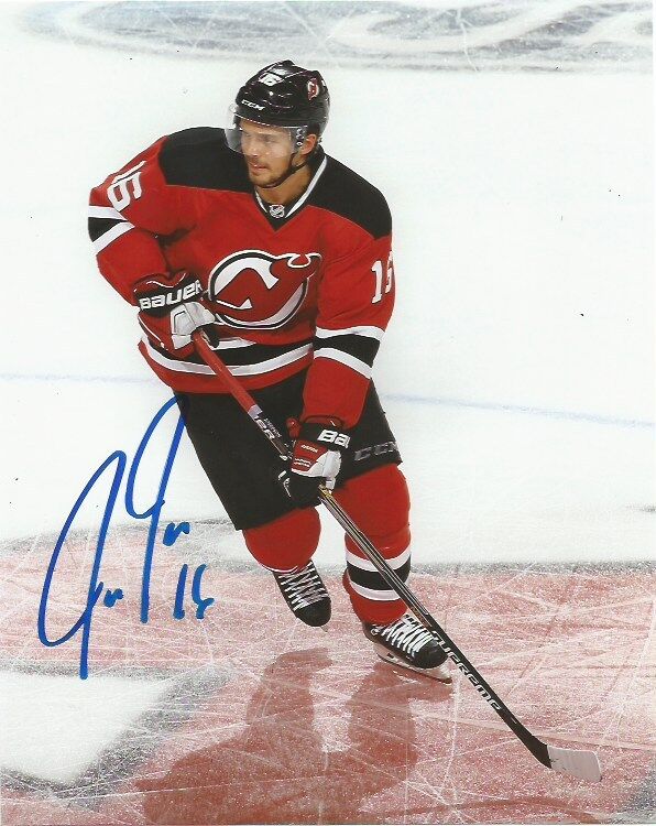 New Jersey Devils Jacob Josefson Signed Autographed 8x10 NHL Photo Poster painting COA A