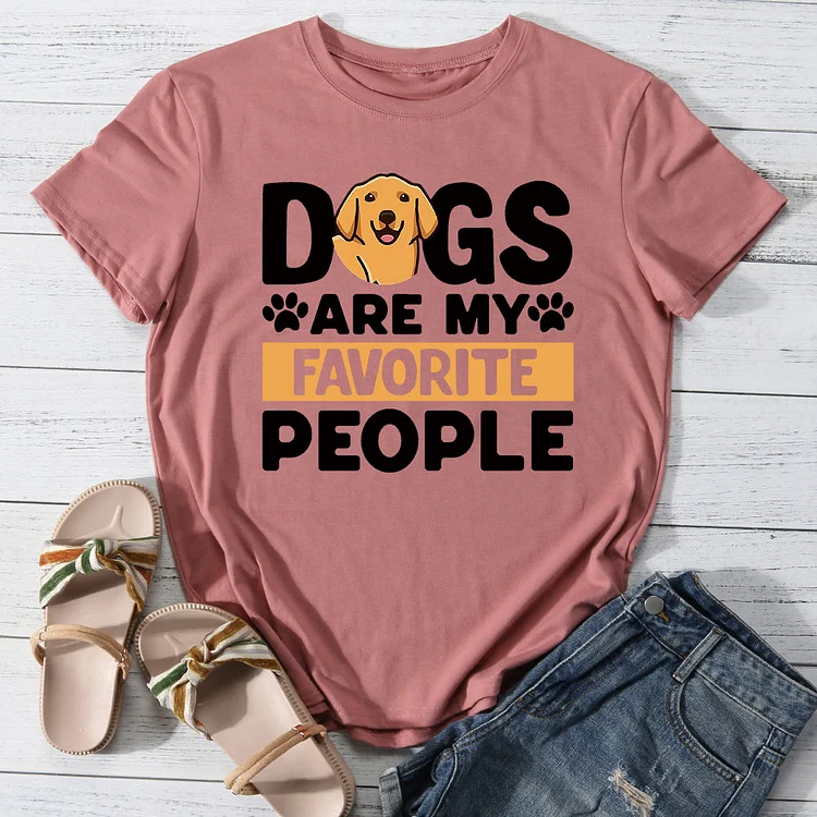 Dogs are my favorite pet T-shirt Tee -013525