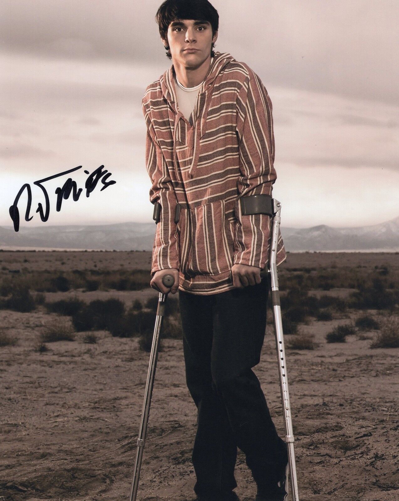 RJ Mitte Breaking Bad Walter White Jr. Signed 8x10 Photo Poster painting w/COA #9