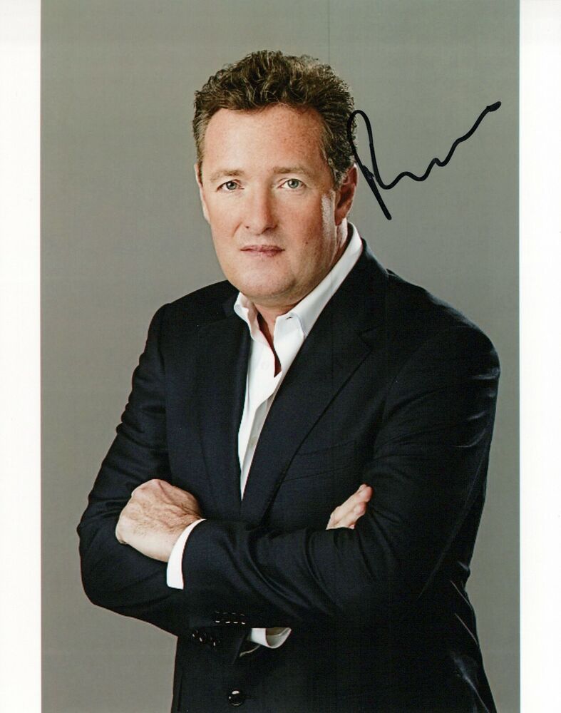 Piers Morgan head shot autographed Photo Poster painting signed 8x10 #1