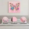 Flower Butterfly Art Diamond Painting Kit for Adults Home Decor 25x25cm With Frame