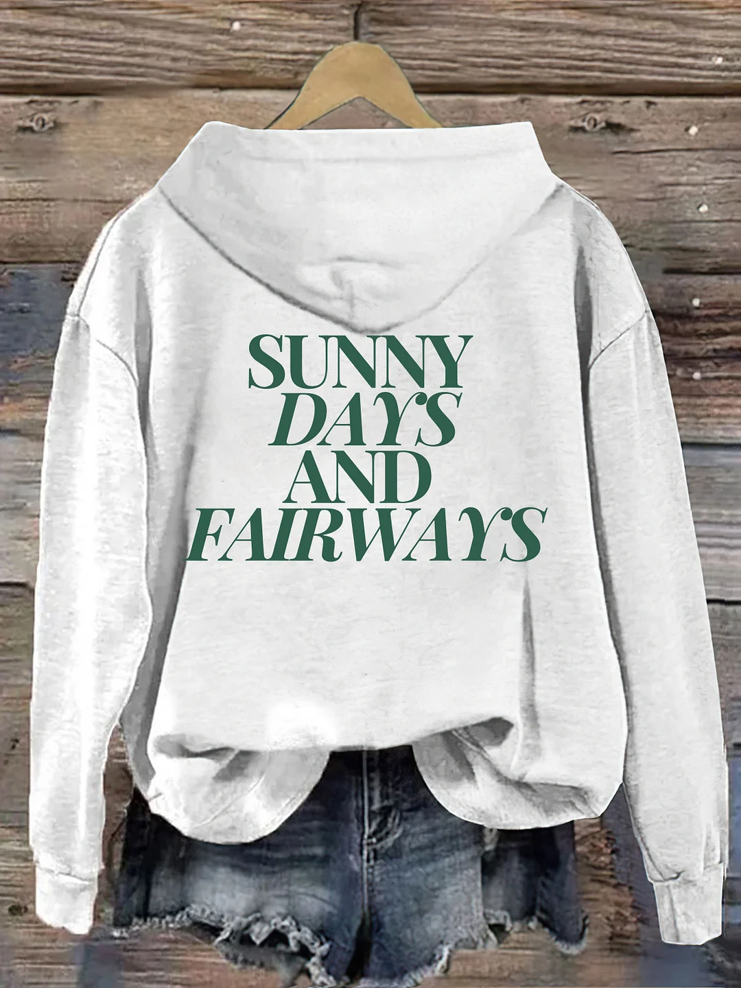 Sunny Days And Fairways Golf Hoodie