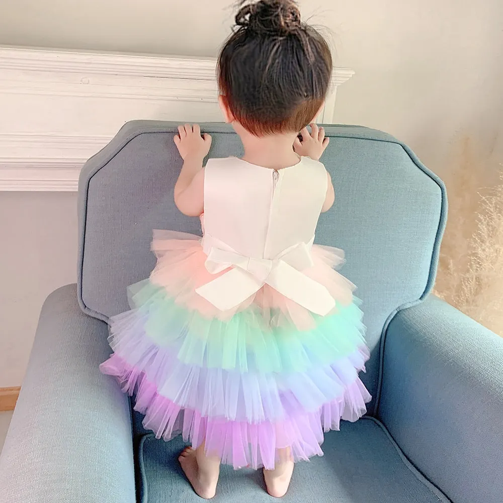 Toddler Baby Girl Christening 1 Year Birthday Dress Costume Newborn Lace Christmas Party Wedding Princess Dresses Baby Vestido