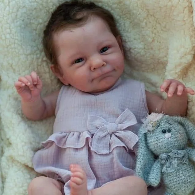 Unique Rebirth Doll Eden 20" Handmade Soft Weighted Silicone Reborn Toddler Doll Set with Clothes and Bottle Rebornartdoll® RSAW-Rebornartdoll®